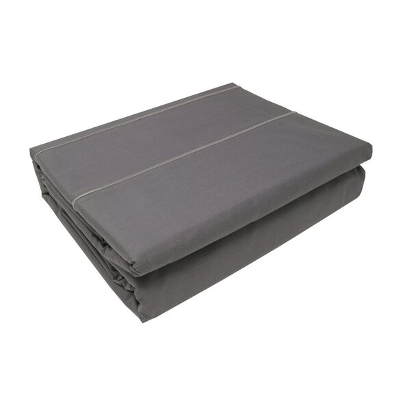 NIB GRAY- QUEEN or FULL EASY-on ZIP ZIP FLIP DUVET COVER + DUVET + Laundry - Picture 1 of 8